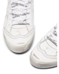 weiße Leder niedrige Sneakers mit Sternenmuster von Golden Goose