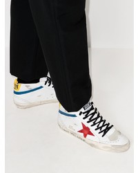 weiße Leder niedrige Sneakers mit Sternenmuster von Golden Goose