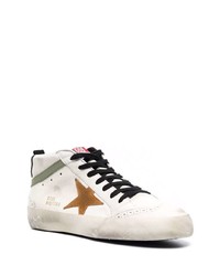 weiße Leder niedrige Sneakers mit Sternenmuster von Golden Goose