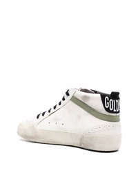 weiße Leder niedrige Sneakers mit Sternenmuster von Golden Goose