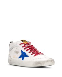 weiße Leder niedrige Sneakers mit Sternenmuster von Golden Goose