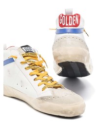 weiße Leder niedrige Sneakers mit Sternenmuster von Golden Goose