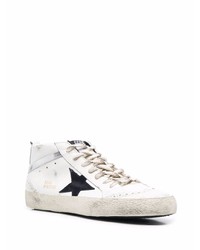 weiße Leder niedrige Sneakers mit Sternenmuster von Golden Goose