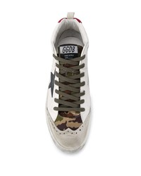 weiße Leder niedrige Sneakers mit Sternenmuster von Golden Goose