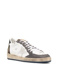 weiße Leder niedrige Sneakers mit Sternenmuster von Golden Goose