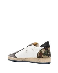 weiße Leder niedrige Sneakers mit Sternenmuster von Golden Goose