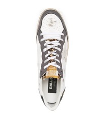 weiße Leder niedrige Sneakers mit Sternenmuster von Golden Goose