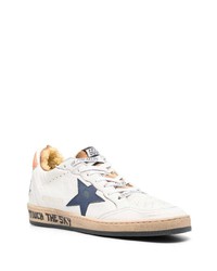 weiße Leder niedrige Sneakers mit Sternenmuster von Golden Goose