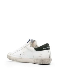 weiße Leder niedrige Sneakers mit Sternenmuster von Golden Goose