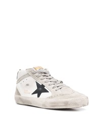 weiße Leder niedrige Sneakers mit Sternenmuster von Golden Goose