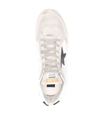 weiße Leder niedrige Sneakers mit Sternenmuster von Golden Goose