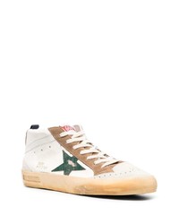 weiße Leder niedrige Sneakers mit Sternenmuster von Golden Goose