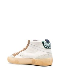 weiße Leder niedrige Sneakers mit Sternenmuster von Golden Goose