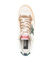 weiße Leder niedrige Sneakers mit Sternenmuster von Golden Goose