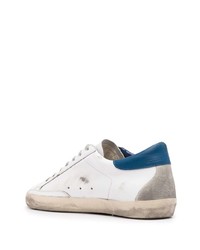 weiße Leder niedrige Sneakers mit Sternenmuster von Golden Goose