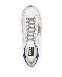 weiße Leder niedrige Sneakers mit Sternenmuster von Golden Goose