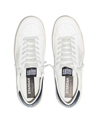 weiße Leder niedrige Sneakers mit Sternenmuster von Golden Goose