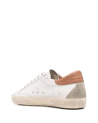 weiße Leder niedrige Sneakers mit Sternenmuster von Golden Goose