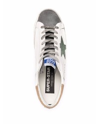 weiße Leder niedrige Sneakers mit Sternenmuster von Golden Goose