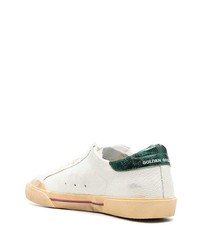 weiße Leder niedrige Sneakers mit Sternenmuster von Golden Goose