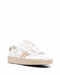 weiße Leder niedrige Sneakers mit Sternenmuster von Golden Goose