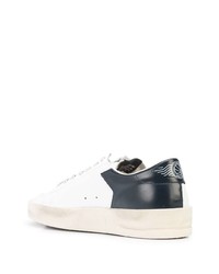 weiße Leder niedrige Sneakers mit Sternenmuster von Golden Goose