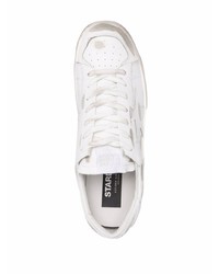 weiße Leder niedrige Sneakers mit Sternenmuster von Golden Goose