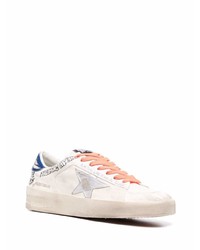 weiße Leder niedrige Sneakers mit Sternenmuster von Golden Goose