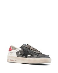 weiße Leder niedrige Sneakers mit Sternenmuster von Golden Goose