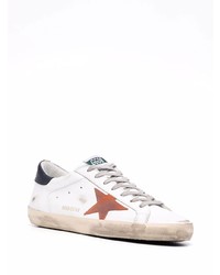 weiße Leder niedrige Sneakers mit Sternenmuster von Golden Goose