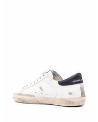 weiße Leder niedrige Sneakers mit Sternenmuster von Golden Goose