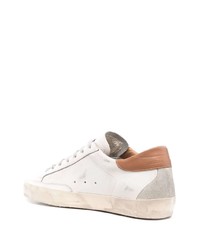 weiße Leder niedrige Sneakers mit Sternenmuster von Golden Goose