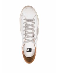 weiße Leder niedrige Sneakers mit Sternenmuster von Golden Goose