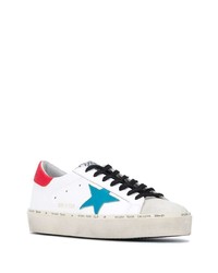 weiße Leder niedrige Sneakers mit Sternenmuster von Golden Goose