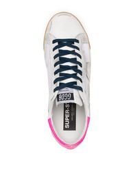 weiße Leder niedrige Sneakers mit Sternenmuster von Golden Goose