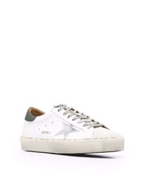 weiße Leder niedrige Sneakers mit Sternenmuster von Golden Goose