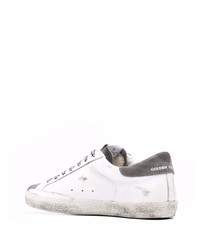 weiße Leder niedrige Sneakers mit Sternenmuster von Golden Goose