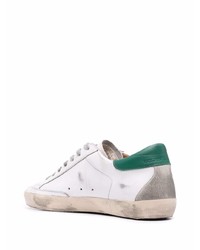 weiße Leder niedrige Sneakers mit Sternenmuster von Golden Goose