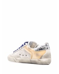 weiße Leder niedrige Sneakers mit Sternenmuster von Golden Goose