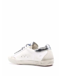 weiße Leder niedrige Sneakers mit Sternenmuster von Golden Goose