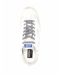 weiße Leder niedrige Sneakers mit Sternenmuster von Golden Goose