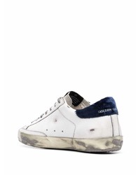 weiße Leder niedrige Sneakers mit Sternenmuster von Golden Goose