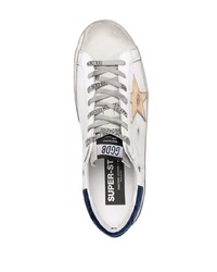 weiße Leder niedrige Sneakers mit Sternenmuster von Golden Goose