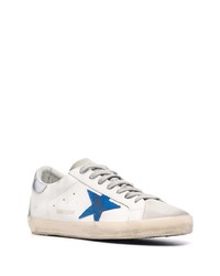 weiße Leder niedrige Sneakers mit Sternenmuster von Golden Goose