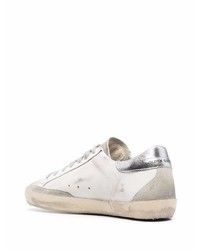 weiße Leder niedrige Sneakers mit Sternenmuster von Golden Goose