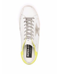 weiße Leder niedrige Sneakers mit Sternenmuster von Golden Goose