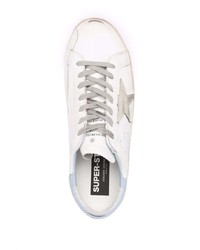 weiße Leder niedrige Sneakers mit Sternenmuster von Golden Goose