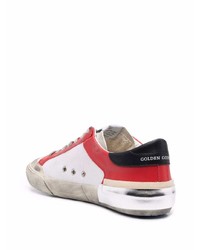 weiße Leder niedrige Sneakers mit Sternenmuster von Golden Goose