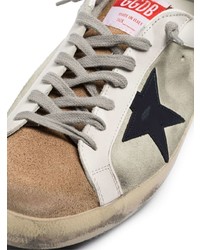 weiße Leder niedrige Sneakers mit Sternenmuster von Golden Goose