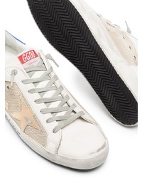 weiße Leder niedrige Sneakers mit Sternenmuster von Golden Goose